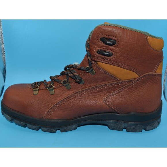 Wolverine Tacoma Steel Toe Work Boots Men’s Sz 10.5 W DuraShocks Brown Leather - Picture 5 of 7